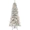 7.5ft. Pre-Lit Flocked Slim Montville Spruce Artificial Christmas Tree, Clear Lights